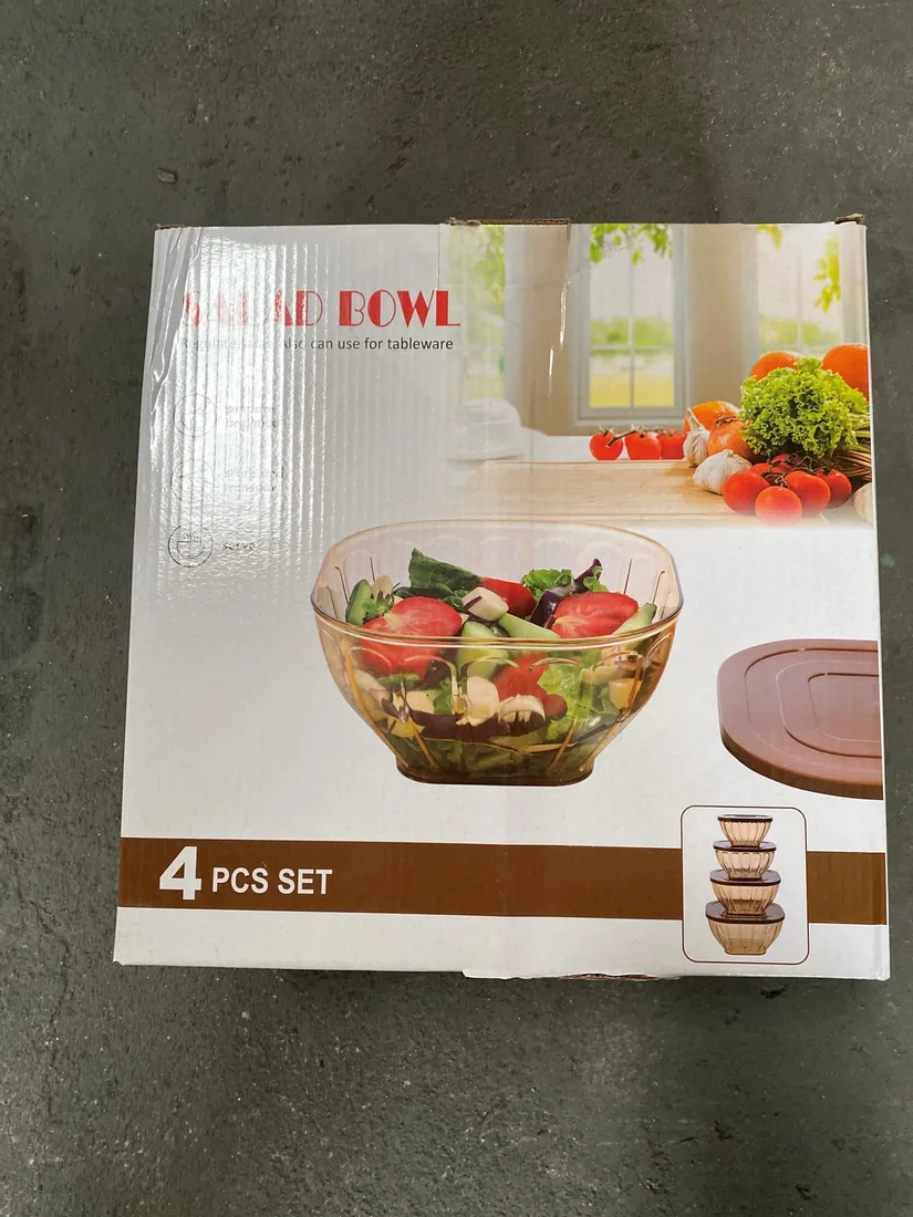 Salatschüssel 4er Set Mit Deckel