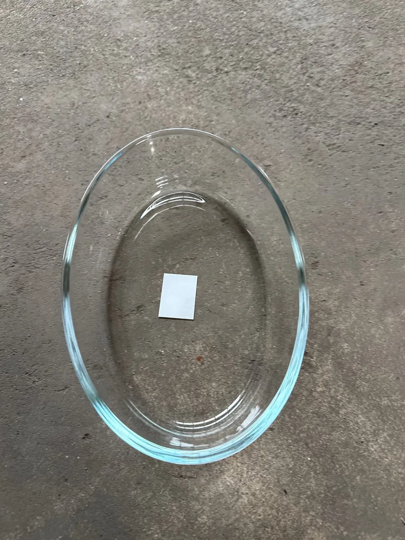 Glas Auflaufform Oval Klein