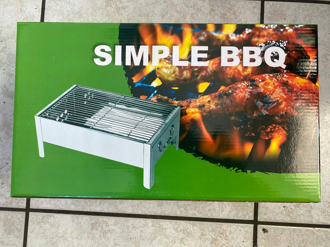 Holzkohlegrill 38 X 23 X 12 cm