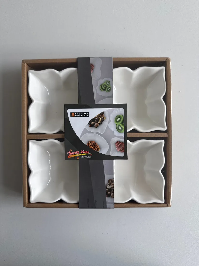 Keramik Snackschale 4er