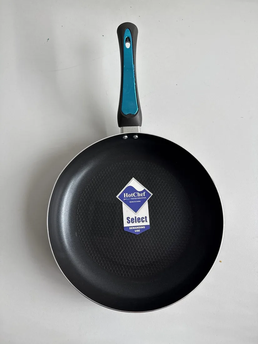 L.C Hot Chef Bratpfanne 26 cm Antihaftbeschichtung Aluminium Induktion Schwarz