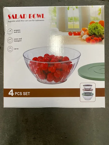 Salatschüssel 4 Set Mit Deckel