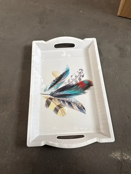 Serviertablett mit Griff 40 cm