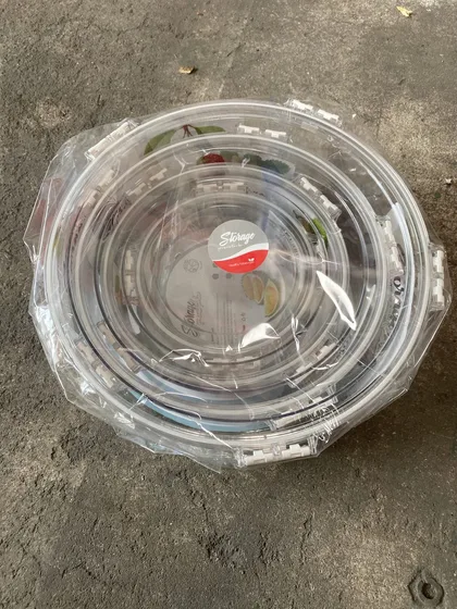 Frischhaltedose 4er Set Vorratsdose Rund