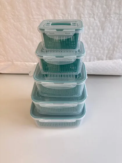 Frischhaltedosen 5er Set Xani Vorratsdosen mit Deckel BPA-frei stapelbar