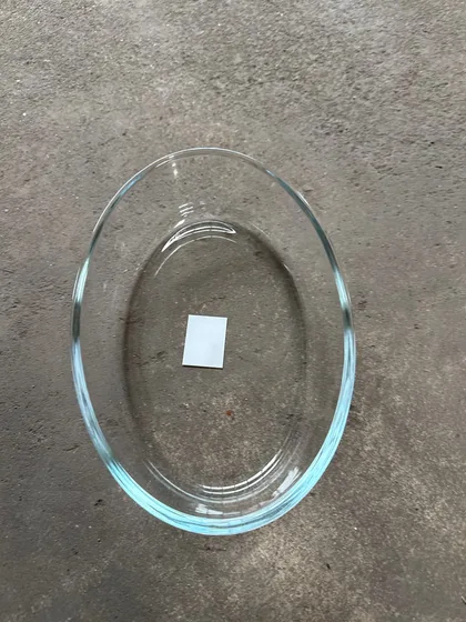 Glas Auflaufform Oval Klein