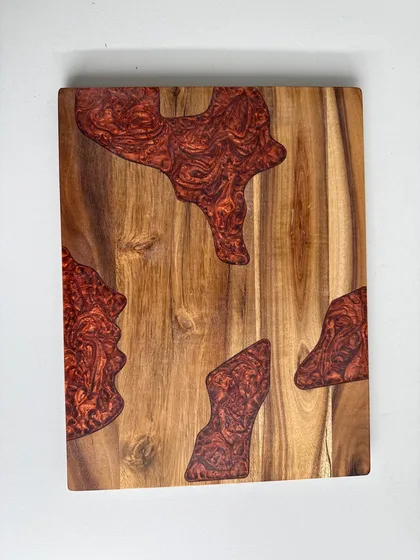 Xani Holz Schneidebrett 31 x 24 cm, 1,5 cm dick, Küche, Holzbrett, Schneidunterlag