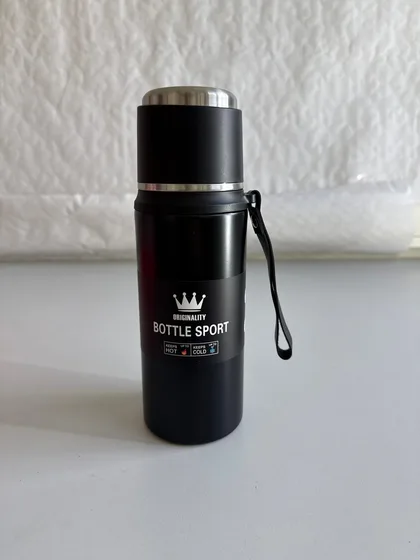 Thermosflasche 800ml Edelstahl doppelwandig Isolierflasche mit Trinkbecher