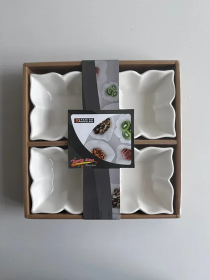 Keramik Snackschale 4er