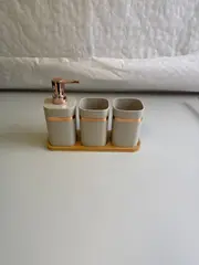 Foto 1 von Xani Mei Qi Badzubehör 3er Set, 9 x 28.5 x 20 cm, Kunststoff, Badezimmerdeko
