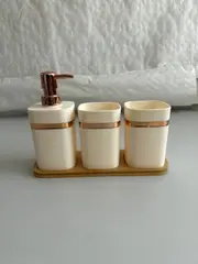 Foto 21 von Xani Mei Qi Badzubehör 3er Set, 9 x 28.5 x 20 cm, Kunststoff, Badezimmerdeko