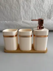 Foto 23 von Xani Mei Qi Badzubehör 3er Set, 9 x 28.5 x 20 cm, Kunststoff, Badezimmerdeko