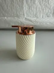 Foto 12 von Badzubehör 4er Set Keramik Seifenspender Zahnbürstenhalter Becher Bad
