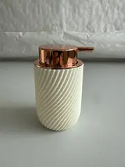 Foto 13 von Badzubehör 4er Set Keramik Seifenspender Zahnbürstenhalter Becher Bad
