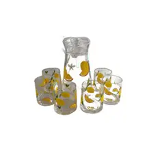 Foto 15 von Wasserkrug 1,5L + 6 Gläser 250ml Set BPA-frei bruchsicher Garten Picknick