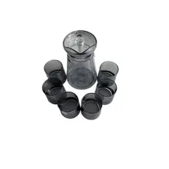 Foto 14 von Wasserkrug Set 1,5L + 6 Gläser Kunststoff BPA-frei Kanne Geschirr Garten