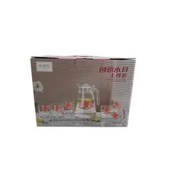 Foto 23 von Wasserkrug Set 1,5L + 6 Gläser Kunststoff BPA-frei Kanne Geschirr Garten