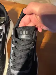 Foto 4 von Herren Sneaker Schwarz Sportschuhe Laufschuhe Mesh leicht atmungsaktiv NBK NO.1