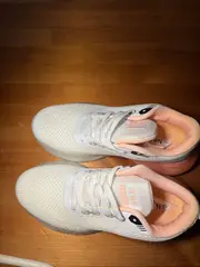 Foto 4 von Damen Sneaker NBK Turnschuhe Sportschuhe Mesh Weiß Rosa leicht Gr. 36-41