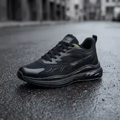 Foto 3 von Herren Sneaker Schwarz Sportschuhe NBK AR043 Laufschuhe Turnschuhe Gym Running