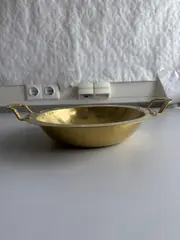 Foto 4 von Edelstahl Schale mit Henkel Gold 24 cm