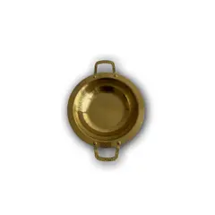 Foto 6 von Edelstahl Schale mit Henkel Gold 24 cm