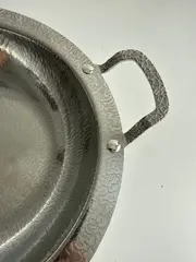 Foto 3 von Edelstahl Schale mit Henkel Silber 24 cm