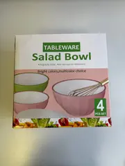 Foto 1 von Salatschüsseln 4er Set mit Deckel Xani Kunststoff BPA-frei stapelbar Meal Prep