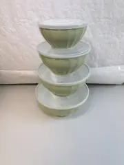 Foto 6 von Salatschüsseln 4er Set mit Deckel Xani Kunststoff BPA-frei stapelbar Meal Prep