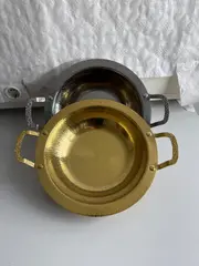 Foto 5 von Edelstahl Schale mit Henkel Silber 24 cm