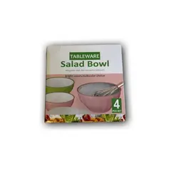 Foto 9 von Salatschüsseln 4er Set mit Deckel Xani Kunststoff BPA-frei stapelbar Meal Prep