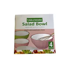 Foto 10 von Salatschüsseln 4er Set mit Deckel Xani Kunststoff BPA-frei stapelbar Meal Prep