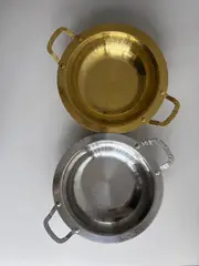 Foto 6 von Edelstahl Schale mit Henkel Silber 24 cm