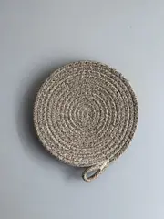 Foto 3 von Topfuntersetzer 7er Set rund 20 cm geflochten Küche Tisch Untersetzer Schlaufe