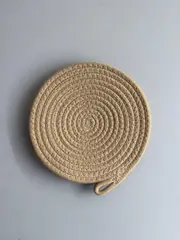 Foto 5 von Topfuntersetzer 7er Set rund 20 cm geflochten Küche Tisch Untersetzer Schlaufe