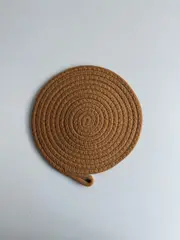 Foto 8 von Topfuntersetzer 7er Set rund 20 cm geflochten Küche Tisch Untersetzer Schlaufe