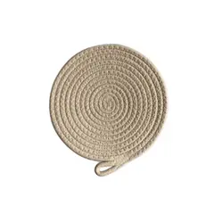 Foto 16 von Topfuntersetzer 7er Set rund 20 cm geflochten Küche Tisch Untersetzer Schlaufe