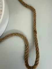 Foto 5 von Wanduhr rund 29 cm 3D-Ziffern Gold mit Jute-Seil Wohnzimmer Küche Deko