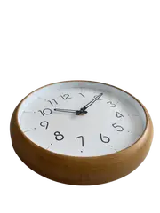 Foto 11 von Wanduhr 30cm Holz Hell Modern Klassisch Lautlos Quarz Küche Büro Wohnzimmer