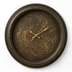 Foto 6 von Wanduhr Vintage 35cm Bronze Antik Wohnzimmer Lautlos Quarz Schleichend Deko