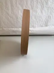 Foto 4 von Wanduhr Groß 39cm Holzrahmen Leinen Optik Lautlos Wohnzimmer Modern Design