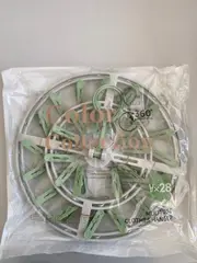 Foto 1 von Doppelpack 2×: Wäschespinne 20 Klammern XL faltbar Hänge-Wäscheständer Balkon