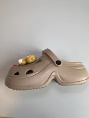 Foto 13 von Damen Clogs Plateau Hausschuhe Gartenschuhe EVA mit Bären-Charms Gr. 36-41