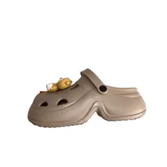 Foto 30 von Damen Clogs Plateau Hausschuhe Gartenschuhe EVA mit Bären-Charms Gr. 36-41