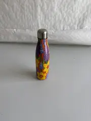 Foto 2 von Thermoflasche 500ml Edelstahl doppelwandig Isolierflasche Sport Schule Blumen