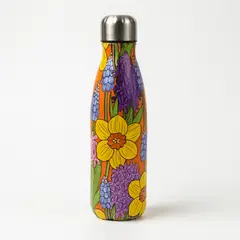 Foto 7 von Thermoflasche 500ml Edelstahl doppelwandig Isolierflasche Sport Schule Blumen