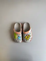 Foto 2 von Kinder Clogs Dino Hausschuhe EVA Gr. 30-35 Mädchen Jungen Lila Hellblau Rosa