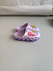 Foto 10 von Kinder Clogs Dino Hausschuhe EVA Gr. 30-35 Mädchen Jungen Lila Hellblau Rosa