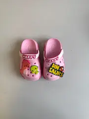 Foto 24 von Kinder Clogs Dino Hausschuhe EVA Gr. 30-35 Mädchen Jungen Lila Hellblau Rosa