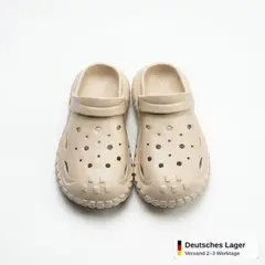 Foto 12 von Clogs Hausschuhe Xani Herren Schwarz Beige Weiß Gr. 40-45 EVA rutschfeste Sohle